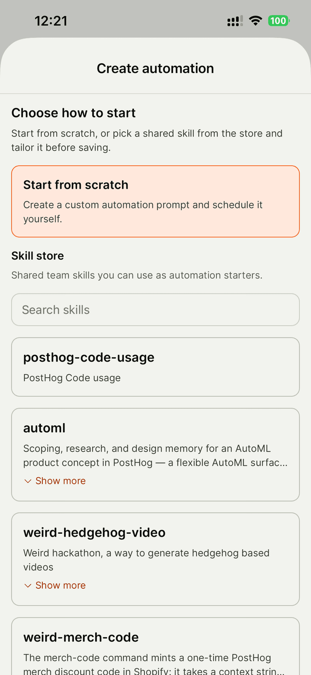 Automations Screenshot